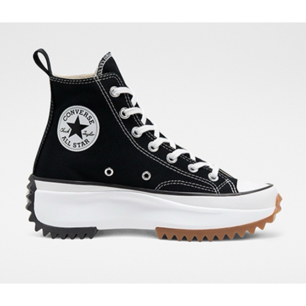 Converse Run Star Hike Shoes High Sneakers Black White 166800C W 7.5 / M 6